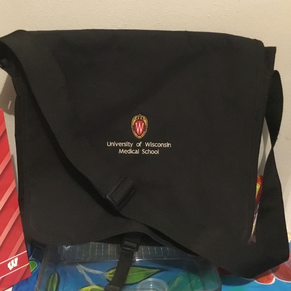 University of Wisconsin Medical School Messenger Bag - Picture 3 of 4